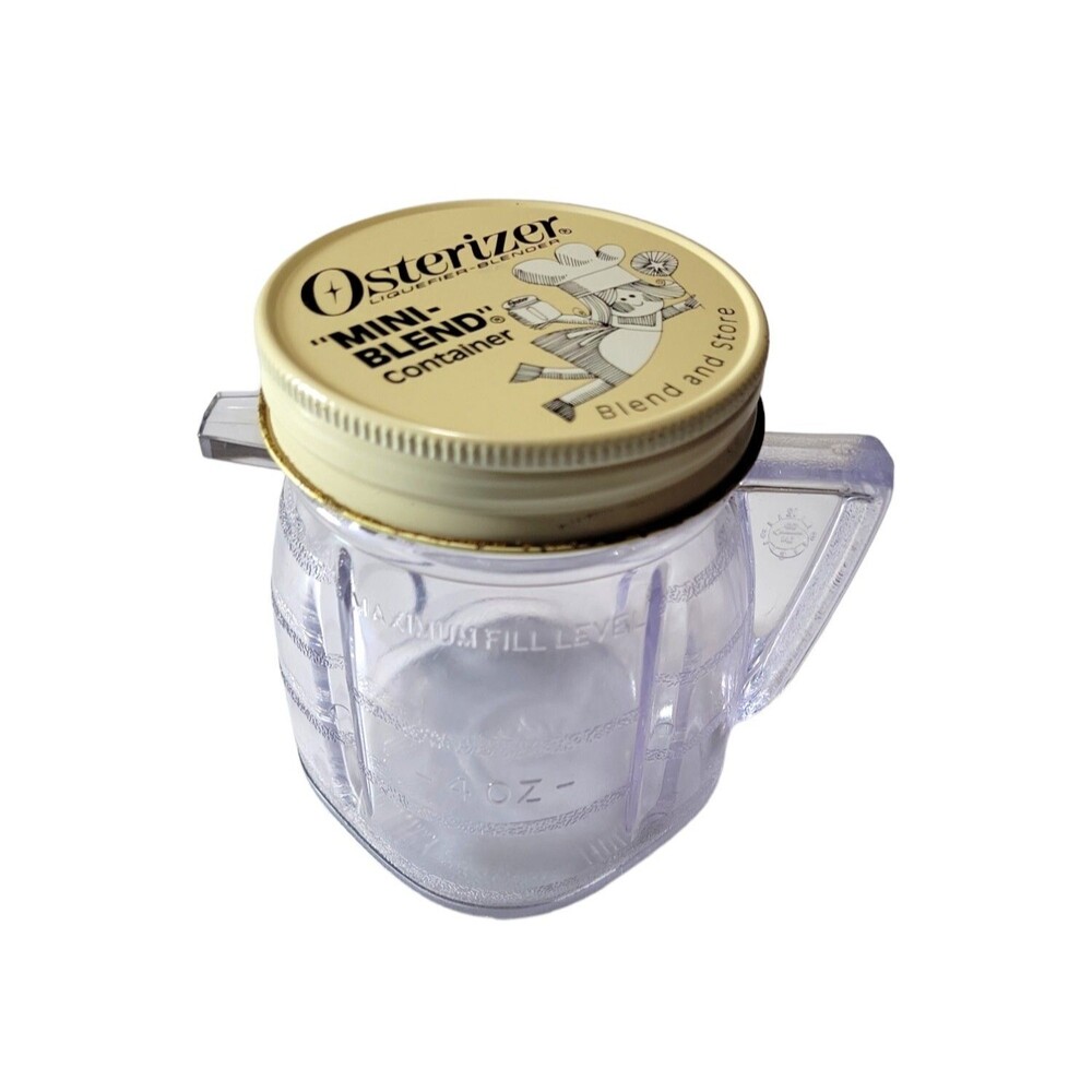 Vintage Oster Osterizer Mini Blender 8oz Plastic Container